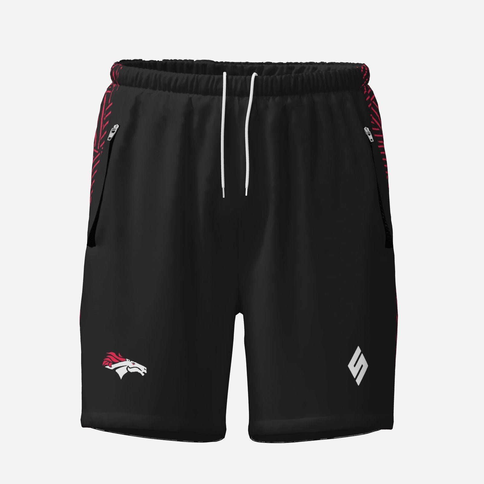 Northumbria Mustangs Zipped Shorts